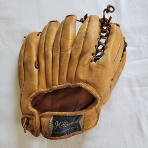 Vintage Baseball Glove Jackie Brandt JC Higgins Model 1637 Leather Sears Roebuck